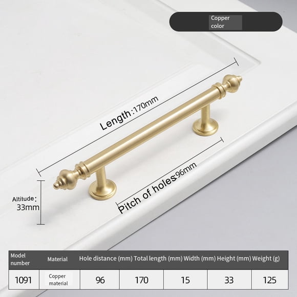 Brass handle cabinet door drawer wardrobe door handle furniture hardware