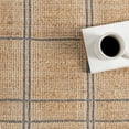 thumbnail image 2 of Rugs USA Oscar Plaid Jute Area Rug, 7' 6" x 9' 6", Oscar Natural, 2 of 8