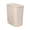 thumbnail image 1 of Cubo de basura colgante para cocina, cubo de basura con tapa Beige, 1 of 8