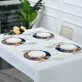 thumbnail image 5 of 15.4" Round Placemat Set of 1 Polyester Fabric Place Mats Non-Slip Dining Kitchen Table Mats for Kitchen Party Decor Cartoon Colorful House, 5 of 5