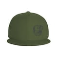 thumbnail image 2 of ZICANCN Pet Dog Doodle Baseball Caps, Trucker Hats for Men And Women, Adjustable Breathable Flat Caps, Moss Green, 2 of 8