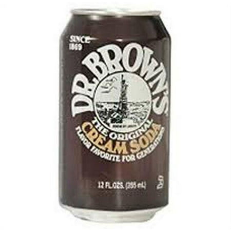 Dr. Browns Soda, Cream, 12oz (Pack of 24)