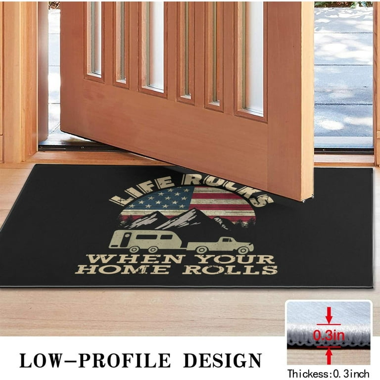 XAPEK Decorative RV Door Mat - Best Gifts for RV Owners, 30x17 Camping Door  Mat, RV Rugs for Inside, Camper Gifts, RV Gifts - Let's Go on an Adventure