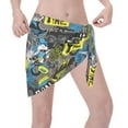 thumbnail image 3 of Kll Goal Time Print Women'S Sarong Coverups Short Bathing Suit Wrap Skirt Beach Wrap Swimsuit Cover Ups, 3 of 7
