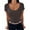 Grey, variant on YOUSNH Women's Crew Neck Short Sleeve Tops Slim Fit Collection Ribbed Knit T Shirt T-shirts for Women 2024 Green L