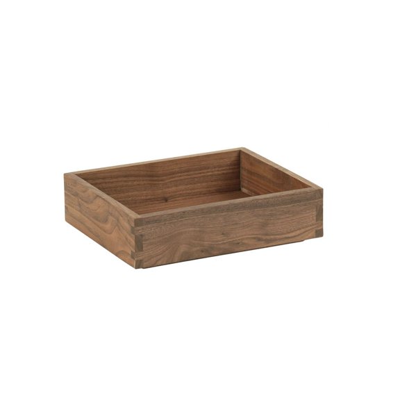 Cal Mil Sydney Walnut Tray, 10 inch Width x 12 inch Depth x 3 inch Height