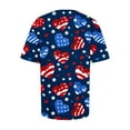 thumbnail image 4 of Qetyuw 4th of July Shirts for Women Casual Patriotic Stars and Stripes Graphic Tshirts Cute Short Sleeve Tees Trendy Crewneck Blouses Tops Plus Size Tops for Women, 4 of 6