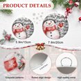 thumbnail image 6 of Welcome Sign for Front Door, Christmas Grey Snowman Round Metal Wall Art Wreaths, Winter Snowflakes Rustic Xmas Trees Outdoor Indoor Wall Hanging Sign for Porch Decor Housewarming Gifts 7.9 Inch, 6 of 8