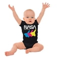 thumbnail image 3 of Retro NASA Worm Logo Space Shuttle Romper Boys or Girls Infant Baby Brisco Brands 12M, 3 of 7