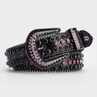 2695 Men Women Rhinestone Belt Western Bling Heart Crystal Diamond Studded UnFader Womens Men Rhinestone Western Belts Bling Cowgirl  main image 4