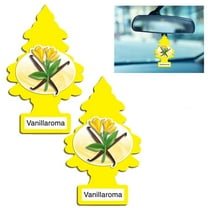 2 Air Freshener Vanilla Little Trees Car Home Office Hanging Long Lasting Fresh