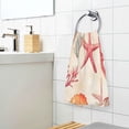 thumbnail image 3 of Yayeee 100% Cotton Hand Towels for Bathroom 16" x 28" Soft Absorbent Kitchen Towel, Beige Starfish, 3 of 7