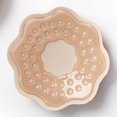 thumbnail image 2 of TISHITA 2 Pcs 1 Paire Couvre-Seins Silicone Adhésif Femmes Hommes Robe de Soirée Brun Fleur, 2 of 3