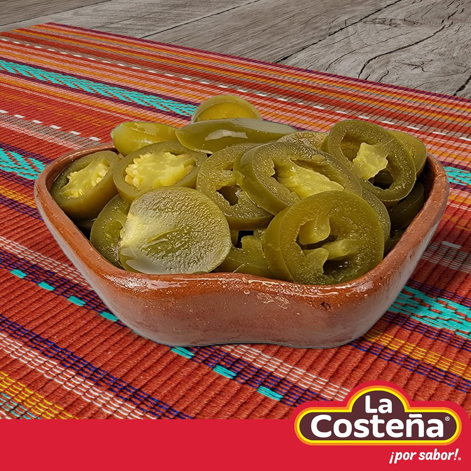 (5 pack) La Costeña Pickled Nacho Jalapeno Slices, 15.5 oz