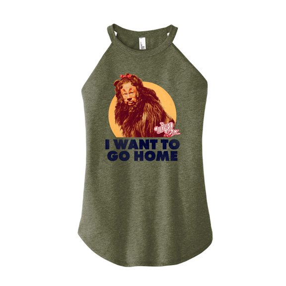 The Wizard of Oz - Lion Home - Juniors High Neck Tank Top