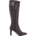 thumbnail image 5 of Alfani Womens DEIDRA Leather Zip up Knee-High Boots, 5 of 5