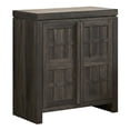 thumbnail image 3 of Walker Edison Modern Storage Accent Cabinet, Black Oak, 3 of 15