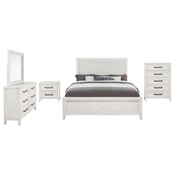 Marielle 5-piece California King Bedroom Set Distressed White