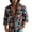 Blue - J02, variant on Men 60s 70s Outfits Disco Hippie Floral Shirts Vintage Casual Paisley Pattern Long Sleeve Print Retro Button Down