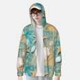 thumbnail image 2 of Lsque Starfish And Seashell Pattern UPF 50+ Lightweight Sun Protection Men's Women's Long Sleeve Shirt, Hoodie Performance -Medium, 2 of 7