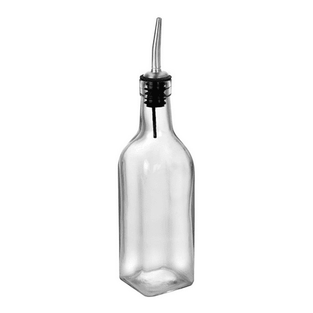Anchor Hocking Olive Oil and Vinegar Glass Bottle with Stainless Steel Spout  11 Ounce (pack of 2) 