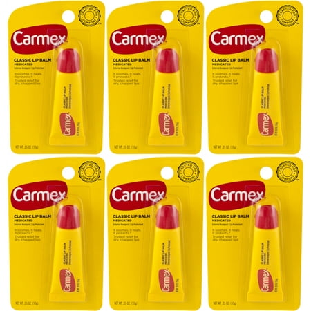 6 Pack - Carmex Moisturizing Lip Balm - .35oz