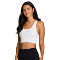 thumbnail image 3 of RBX Active Women's Buttery Soft Fitted Cropped Racerback Sports Bra Tank Top With Shelf Bra, 3 of 3