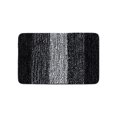 thumbnail image 2 of Flocked Microfiber Non-Slip Bath Mat with Rubber Backing, Highly Absorbent Fast Drying, Machine Washable 15.7"x23.6" Black Rug for Bathroom Tub/Shower & Living Room, 2 of 7