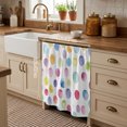 thumbnail image 3 of Rainbow Cabinet Curtains 35"W x 35"L, Colorful Boho Tainted Pattern Polka Dot Modern Sink Skirt for Bathroom Vanity Kitchen Self Adhesive, Dust-Proof Privacy Curtain for Shelves Closet Laundry Pantry, 3 of 9