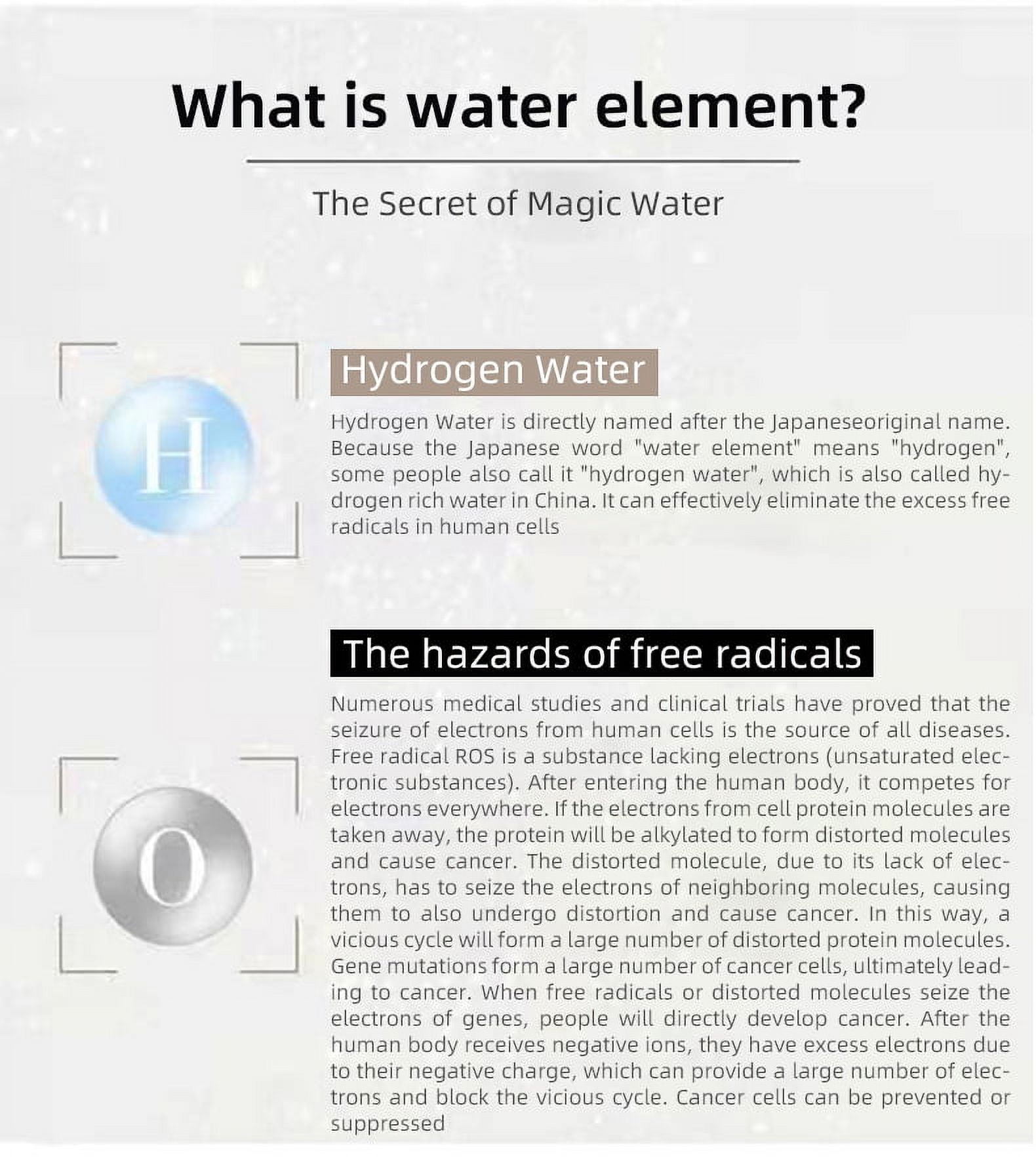 ALKA Portable Hydrogen Rich Water Bottle up to 5000PPB ABS 210ml PEM Membrane & SPE Technology Ionizer Type-C Recharge
