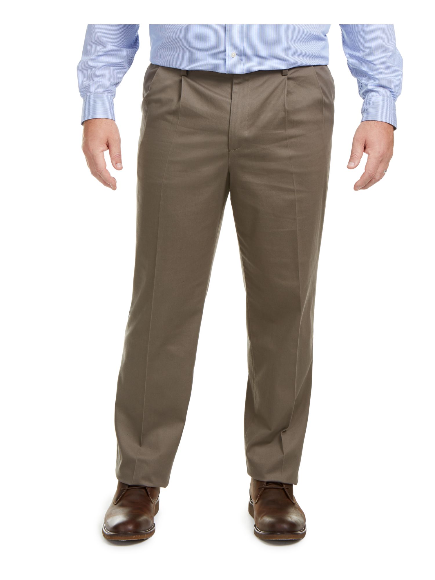 DOCKERS Mens Brown Straight Leg, Stretch Pants 46X34 - Walmart.com