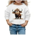 thumbnail image 1 of Chandails à Capuchon Edge pour Bébé Garçon et Fille, Automne et Hiver, Mignon Imprimé Vache, Col Rond, Manches Longues, Chandail Décontracté Sans Capuche, 1 of 4
