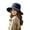 Navy, variant on VBEWZET Mesh Wide Brim Bucket Sun Hat, UPF50 Windproof Chin Strap Outdoor Fishing Hat for Women Men Grey One Size