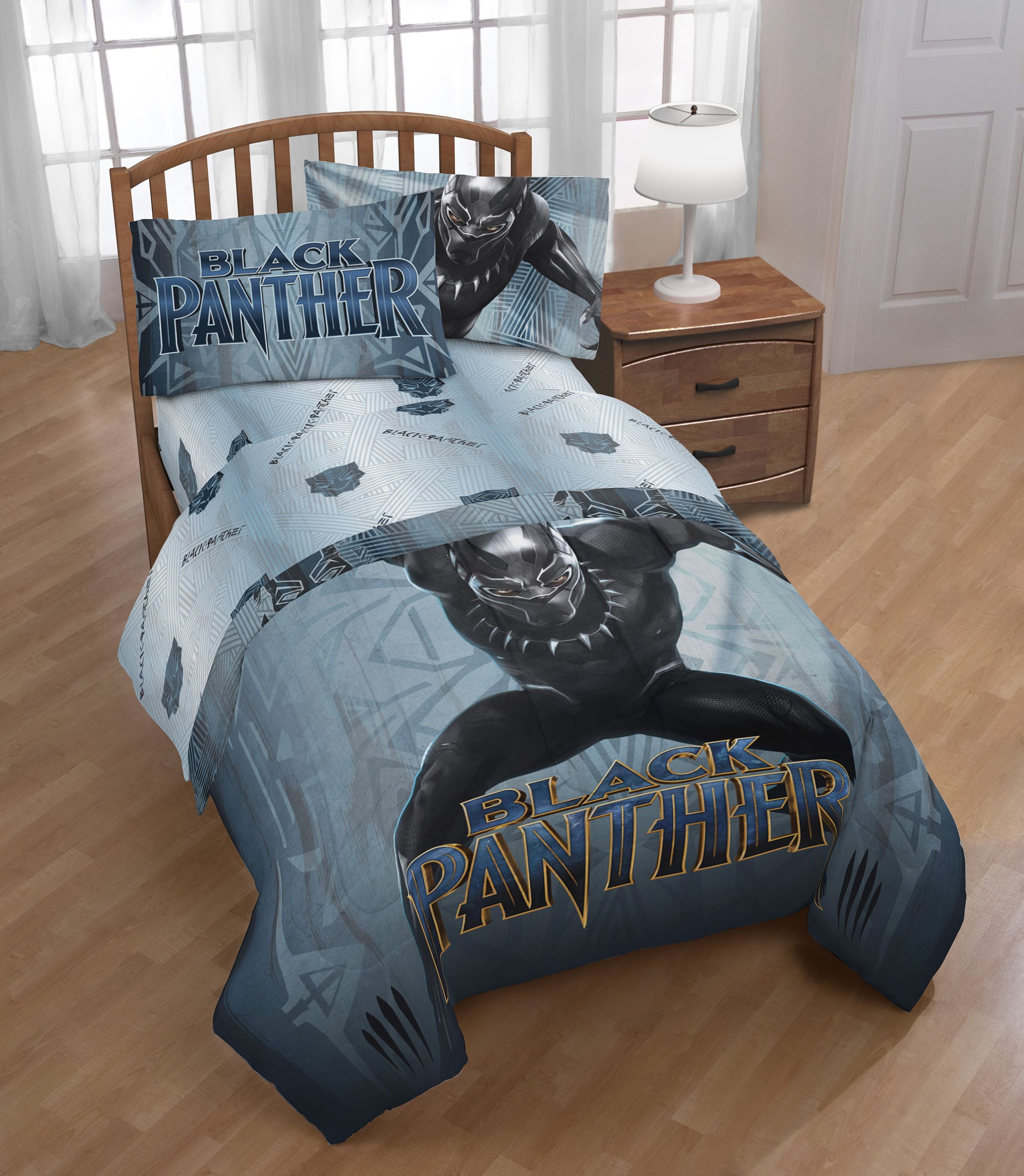 Avengers Black Panther Full Twin Comforter And Sheet Set With Avengers Black Panther Full Twin Comforter And Sheet Set With Throw Pillow Buddy Bedding Collection Com