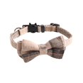 thumbnail image 3 of GROWTH TANK with Bowknot Plaid Pattern Adjustable Buckle Dog Collars Dog Neck Jewelry A, 3 of 9