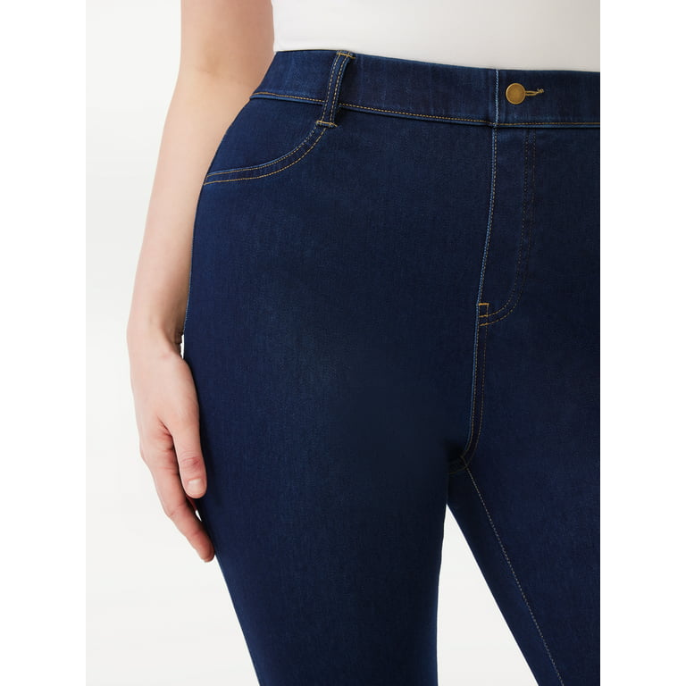 Time And Tru Womens Jegging Jeans Size Medium Dark Wash Stretch Denim