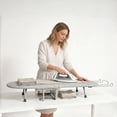 thumbnail image 5 of EZBY Tabletop Ironing Board with Foldable Iron Holder & Wall Mount Hook,Portable Folding Iron Board for Small Spaces, Carbon Steel Mesh with Heat Resistant Cover, Gray, 5 of 9