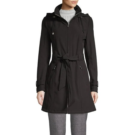 Self-Tie Hooded Coat