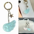 thumbnail image 6 of Cute Star And Angel Wing Keychain For Girls Durable Resin Key Ring With Bright Colors Perfect Gift For Friends Or Lovers, 6 of 11