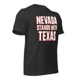 thumbnail image 3 of NEVADA stands with TEXAS patriotic AMERICAN Unisex t-shirt (Dark Grey Heather, M), 3 of 3