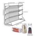 thumbnail image 2 of Spice Rack Organizer for Cabinet (2 Pack) Metal Spice Jar Room Decor Cabinet Storage Organizer for Kitchen, Silver, 2 of 7