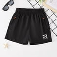 thumbnail image 2 of Bovxnpu Boys Casual Athletic Shorts Kids Solid Elastic Ice Silk Elastic Waist Summer Sports Shorts, 2 of 6