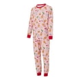 thumbnail image 4 of Family Matching Christmas Pajama Set Christmas Pattern Long Sleeve Tops Elastic Waist Pants, 4 of 10