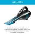thumbnail image 4 of BLACK+DECKER Cordless Handheld Vacuum, Detailer Dustbuster, for Multi-surface, with Powerful suction, Easy emptying, and Long Lasting Battery, HLVA315J00W, Black, 4 of 18