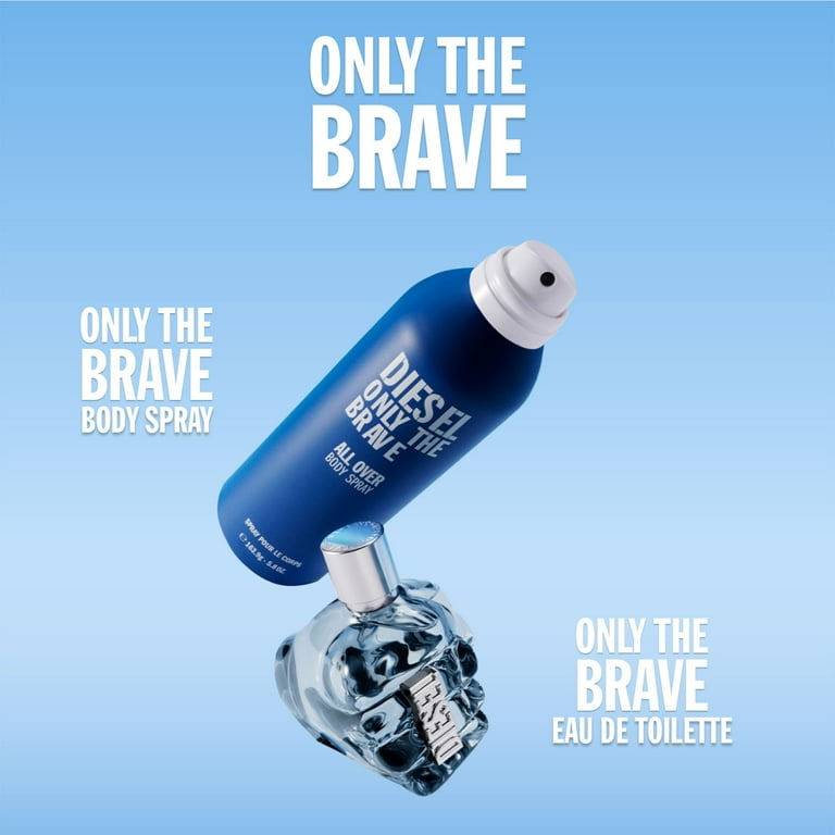 Diesel Only the Brave Body Spray for Men, 5.8 oz, Ambery Woody
