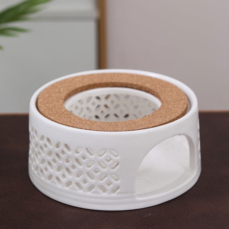 TAILTOSS Retro Tea Heater Ceramic White For Tea Enthusiasts 1Pack  5.3x5.3x2.4in - Walmart.com