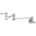 thumbnail image 4 of Pioneer Faucets 2AM600-BN Americana Wall Mounted Dual Handle 21-7/8" Reach Pot Filler, 4 of 5