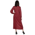 thumbnail image 4 of Moomaya Solid Hook & Eye Kurta Dress For Womens Long sleeves Indian Ethnic wearKurti, 4 of 7