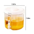 thumbnail image 2 of Mouliraty 4L Large Capacity Plastic Beverage Dispenser, Drink Dispenser With Tap Ice Lemonade Container With Lid, Fruit Teapot Lemonade Milk Bucket Drink Container, 2 of 6