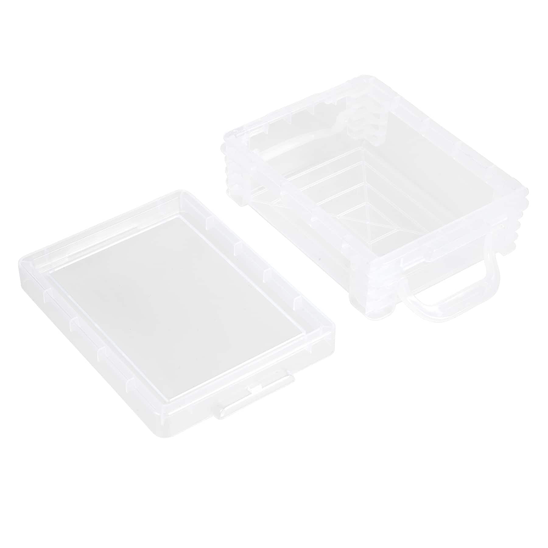 Stacking Crayon Box by Simply Tidy - Plastic Storage Containers for School Supplies - Sewing and Crafts - Clear - Bulk 36 Pack